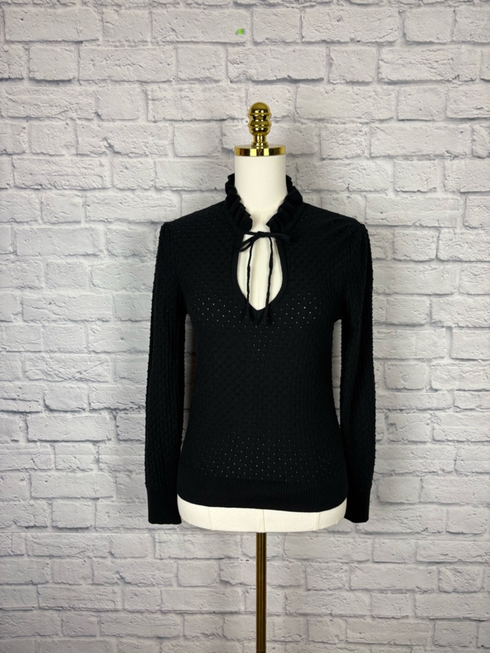 Gap Splitneck Ruffle Sweater size S - image 1